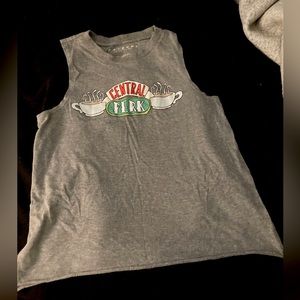 F.R.I.E.N.D.S “Central Perk”, gray, cotton tank top. (XS). Never worn